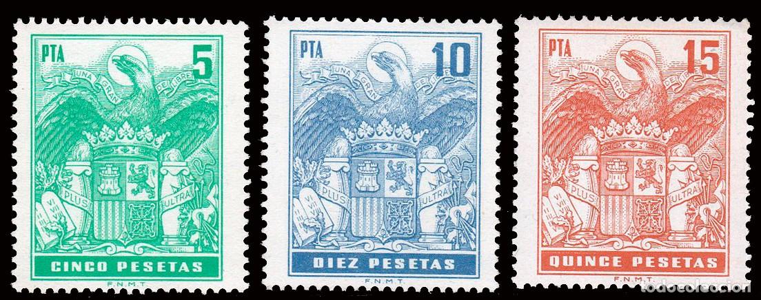 Sellos: Espa&ntilde;a - Fiscales - P&oacute;lizas - Alemany ** 740+741+742 - 1976/81