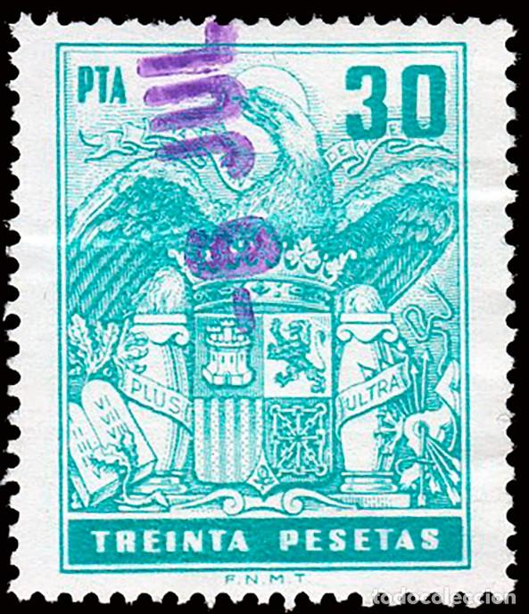 Sellos: Espa&ntilde;a - Fiscales - P&oacute;lizas - Alemany o 745 - 1976/81 - 30 Ptas.