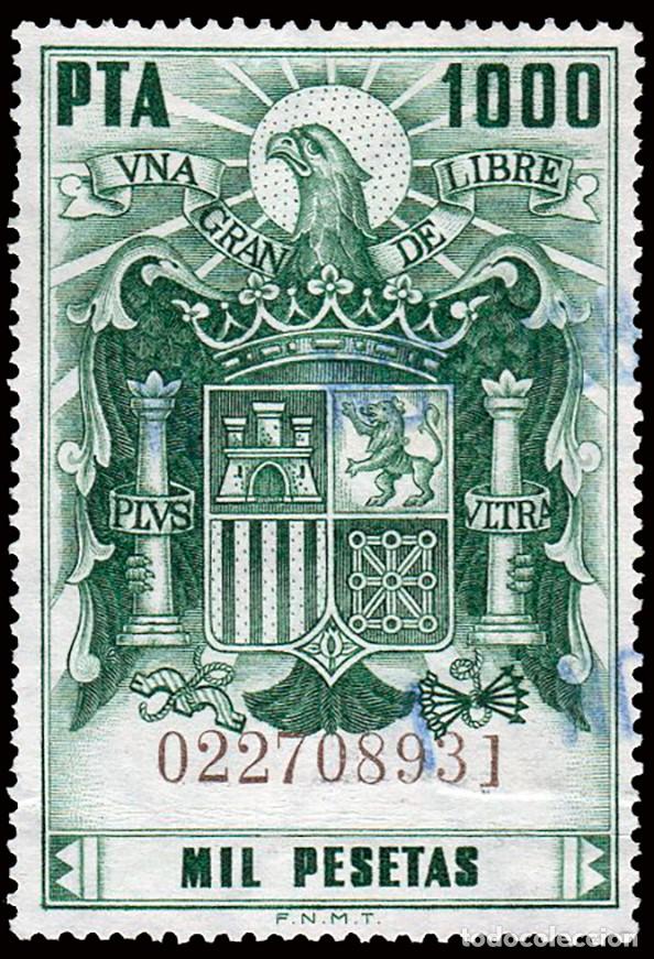 Sellos: Espa&ntilde;a - Fiscales - P&oacute;lizas - Alemany o 748 - 1976 - 1000 Ptas.