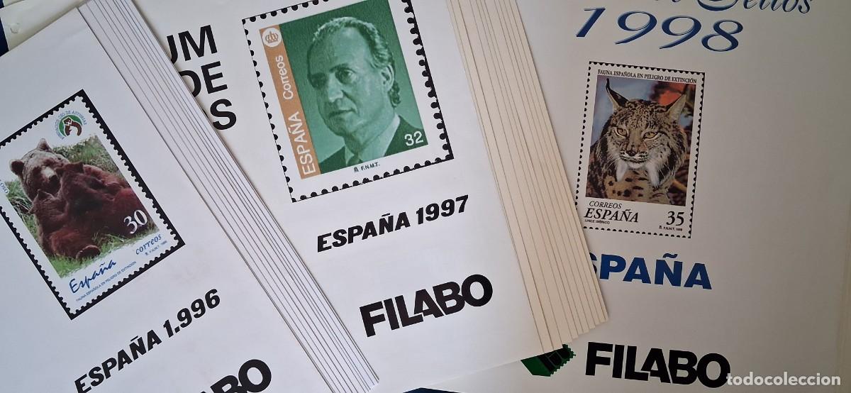 Sellos: SELLOS DE ESPA&Ntilde;A- A&Ntilde;OS 1996-1997-1998 NUEVOS-COMPLETOS Y MONTADOS EN HOJAS FILABO-.
