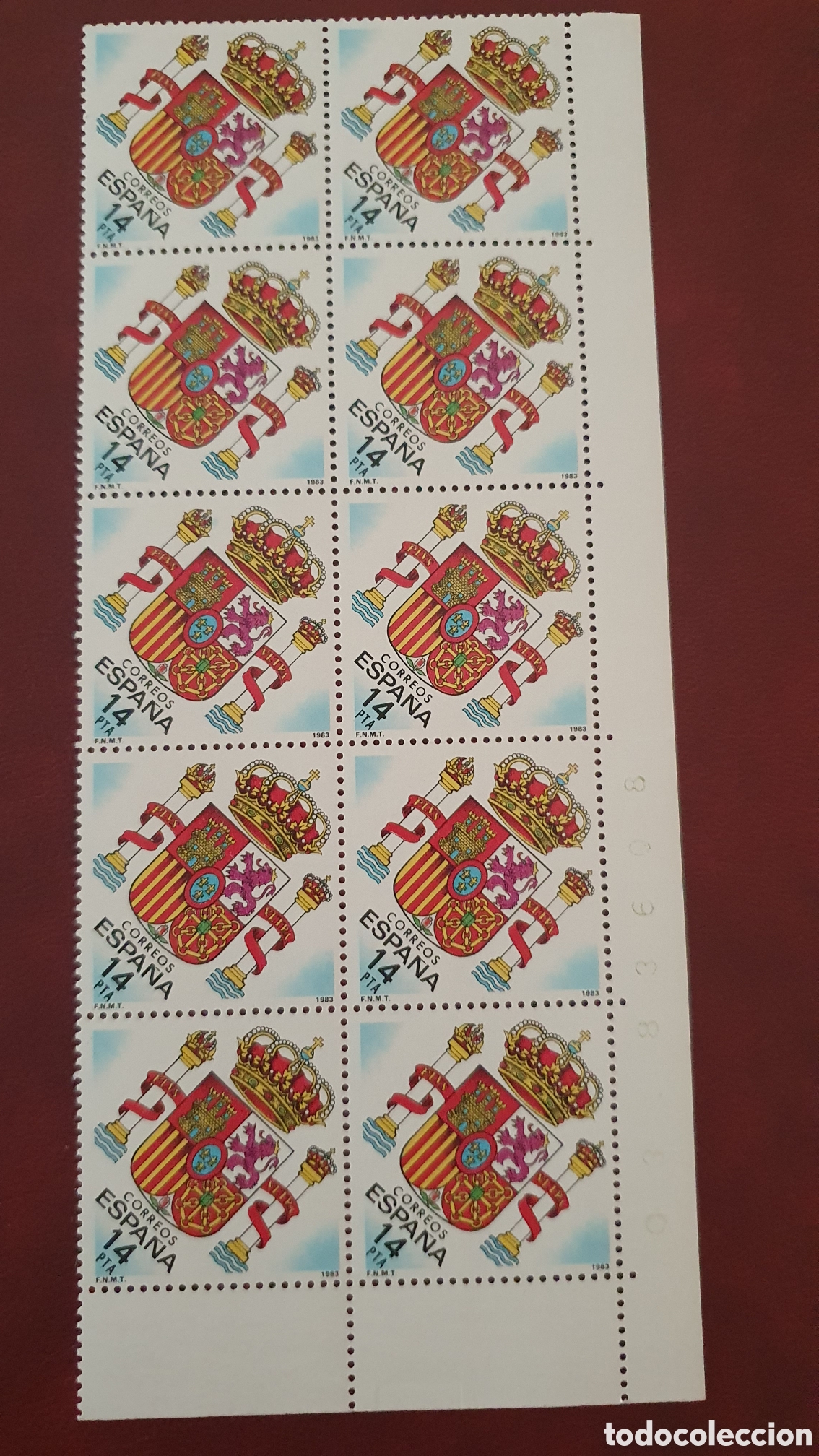 Sellos: Edifil 2685 a&ntilde;o 1983 x 10