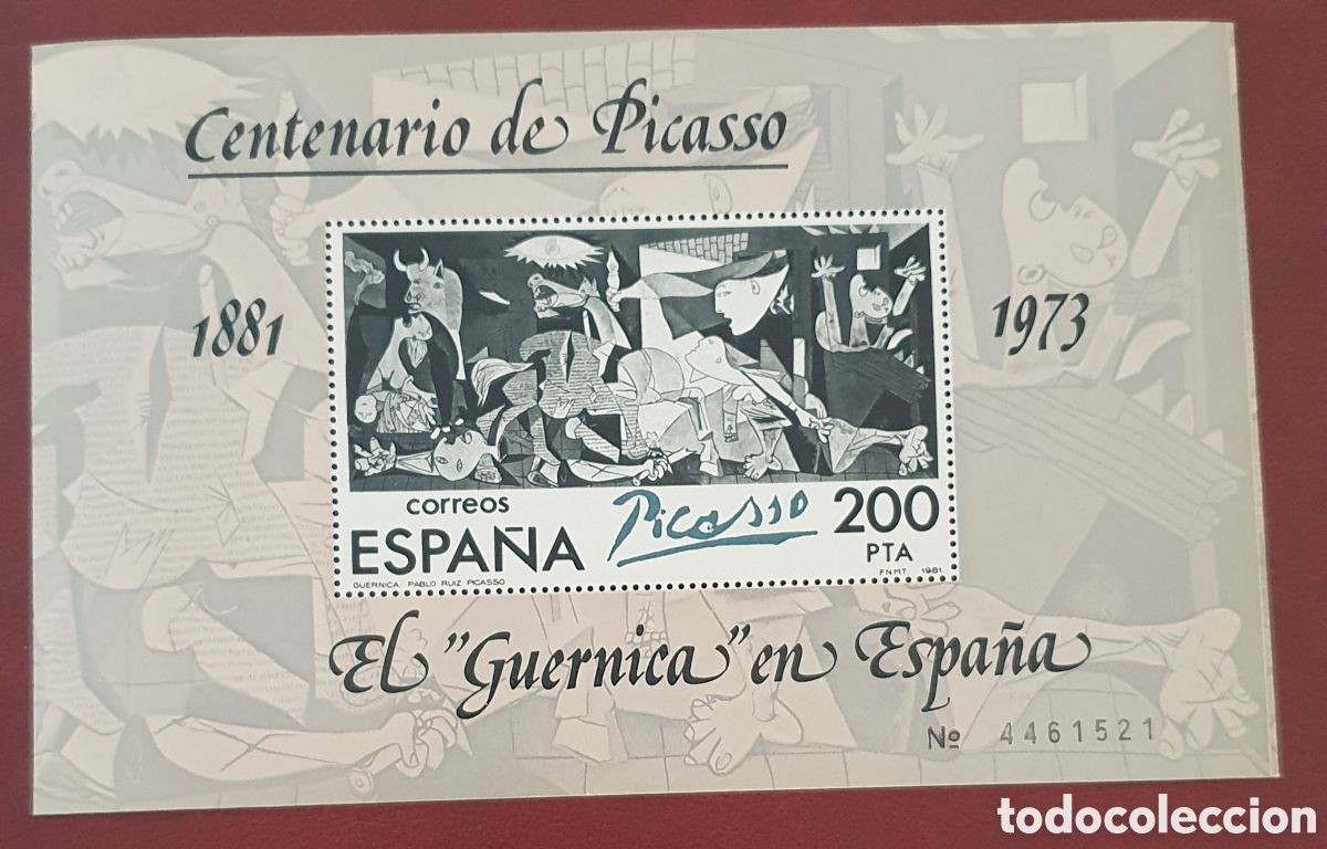 Sellos: El Guernica de Picasso sello HB de 1981