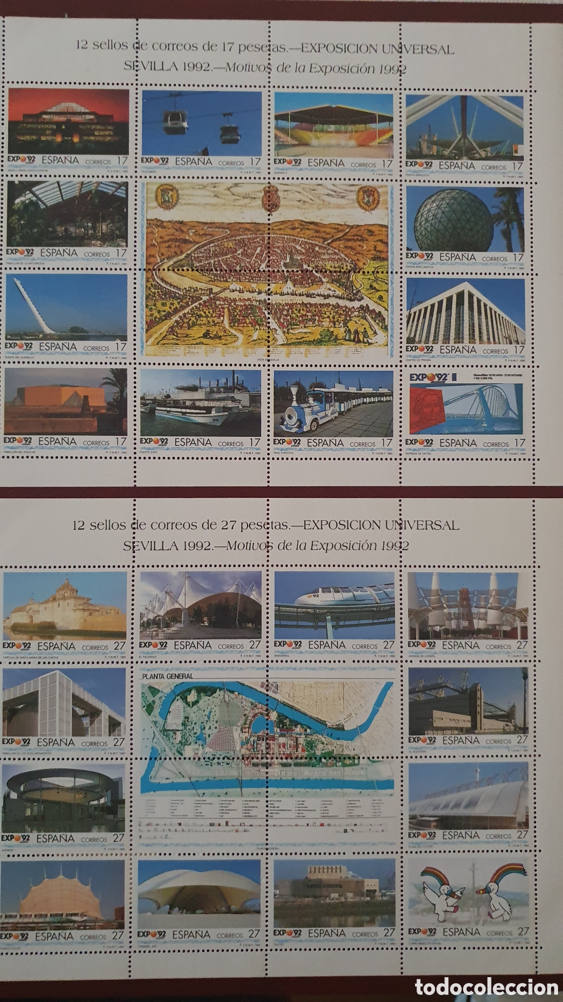 Sellos: Hojas bloque EXPO 92 de Sevilla
