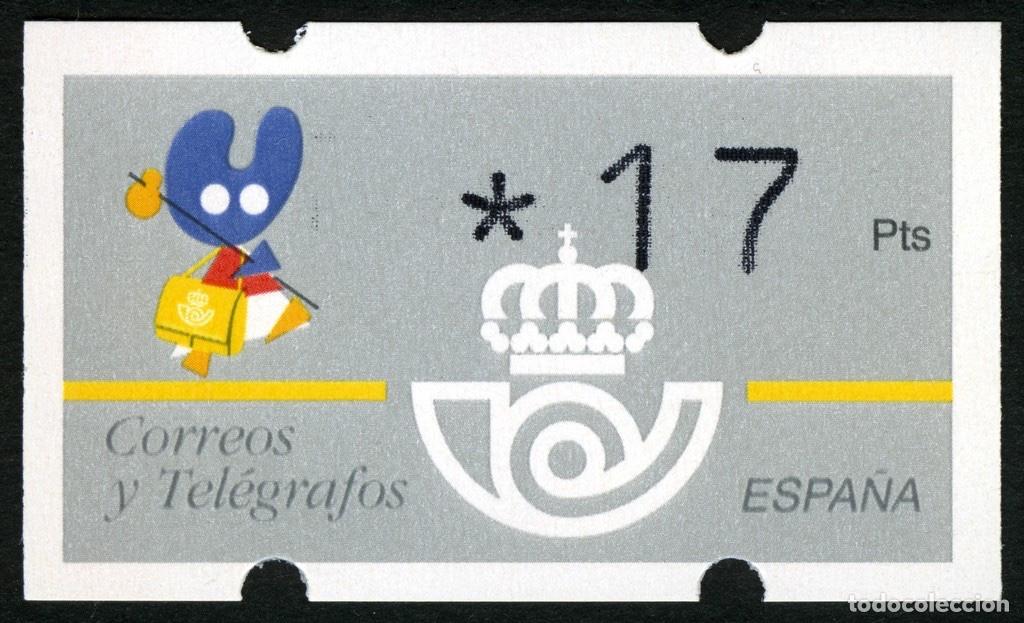 Sellos: ATM ESPA&Ntilde;A 1993 &middot; KL&Uuml;SSENDORF &middot; 17 PESETAS con 3 D&Iacute;GITOS &middot; XACOBEO '93 &middot; A&Ntilde;O SANTO JACOBEO ** #ES011