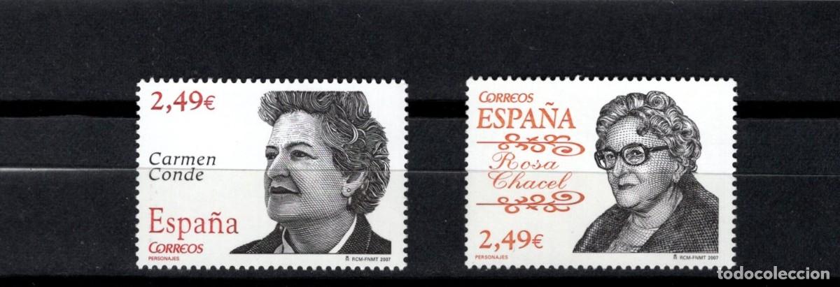 Briefmarken: Sellos Nuevos 2007. Personajes. Serie completa. 4 de Junio de 2007. Edifil 4339/40.