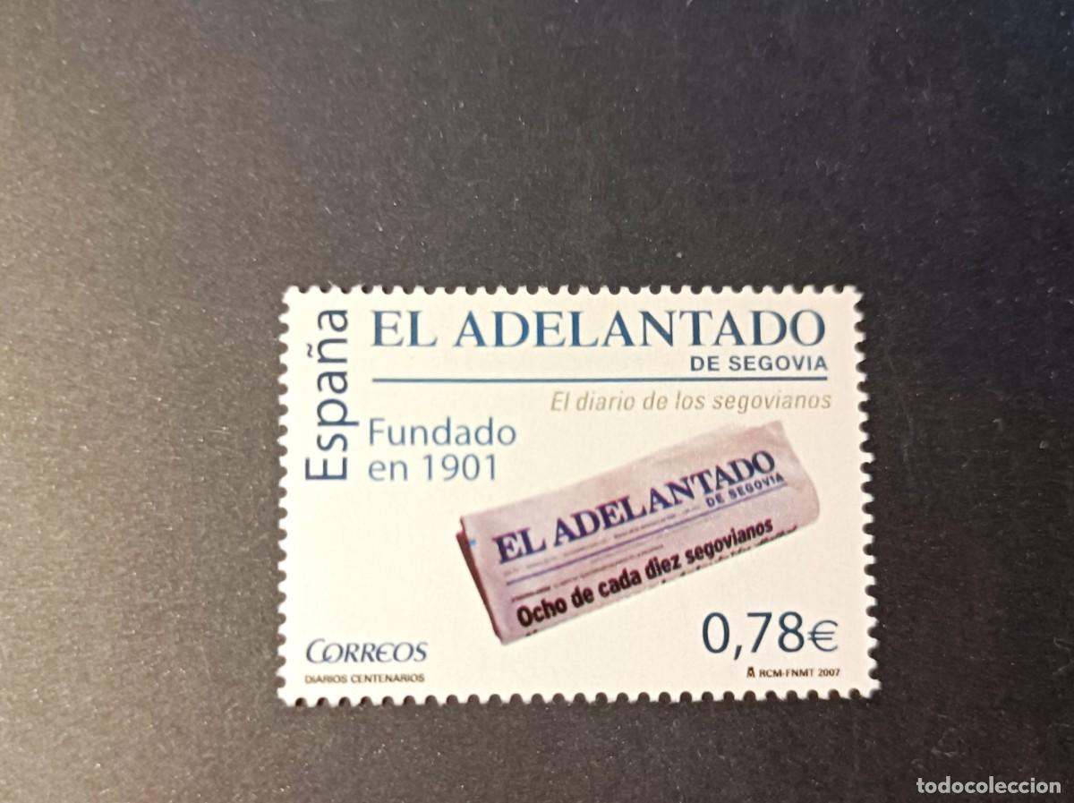 Sellos: Sello nuevo. Diarios Centenarios. El Adelantado de Segovia. 4 Octubre 2007. Edifil 4352.