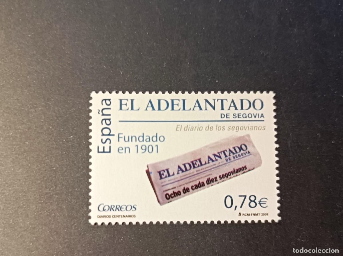 Sellos: Sello nuevo. Diarios Centenarios. El Adelantado de Segovia. 4 Octubre 2007. Edifil 4352.