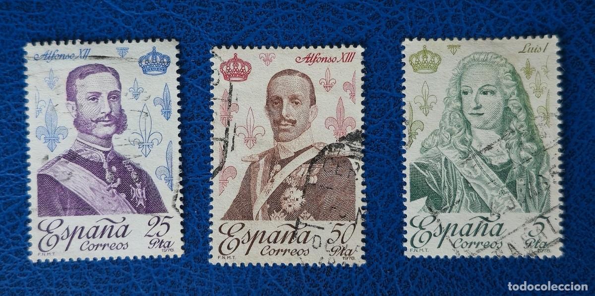 Sellos: 3 SELLO USADO ESPA&Ntilde;A 1978 REYES. CASA DE BORBON