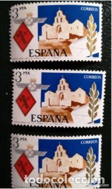 Sellos: 3 SELLOS SANTUARIO DE LA VIRGEN DE LA CABEZA. 3 PTA. NUEVO. CORREOS ESPA&Ntilde;A 1975