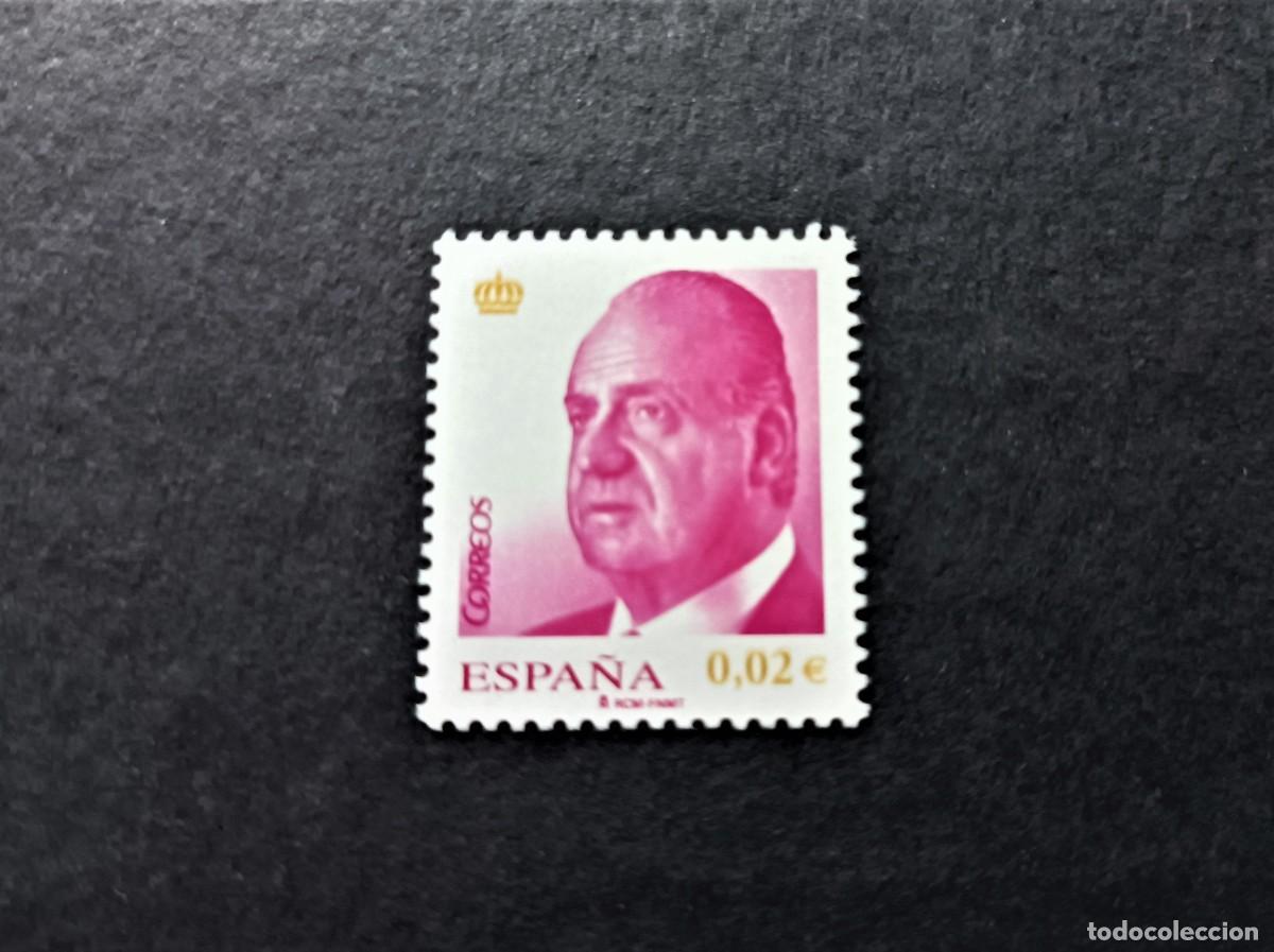 Sellos: Sello nuevo. Serie B&aacute;sica Rey Juan Carlos. Sello de 0.02 euros. 2 de Enero de 2008. Edifil 4361.