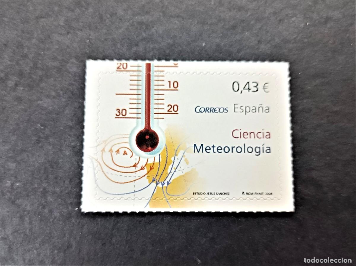Sellos: Sello nuevo. Sello Autoadhesivo. Ciencia. Meteorolog&iacute;a. 17 de Enero de 2008. Edifil 4385.