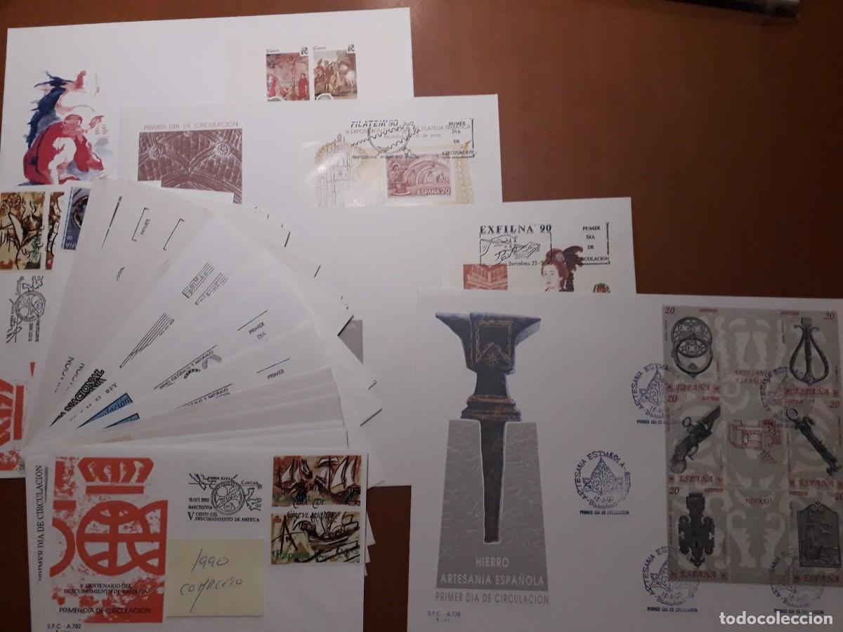 Sellos: Sellos Espa&ntilde;a A&ntilde;o 1990 completo en SPD