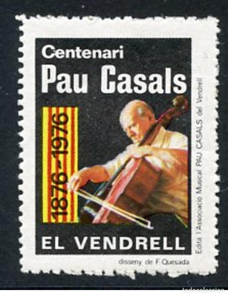 Sellos: Vi&ntilde;eta Centenari Pau Casals 1976 - El Vendrell nueva mnh**