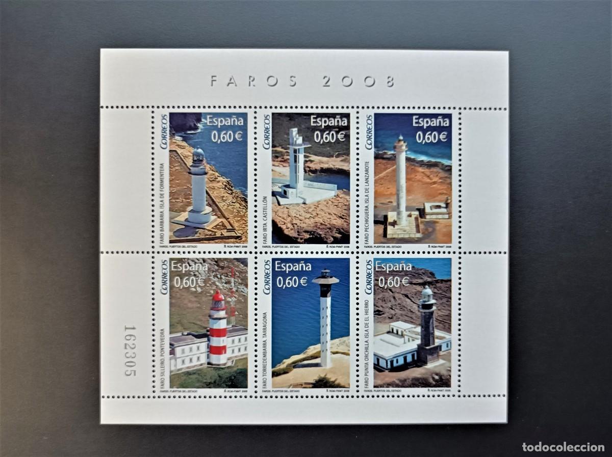 Sellos: Sello nuevo. Faros de Espa&ntilde;a. 2 de Septiembre de 2008. Edifil SH 4430.