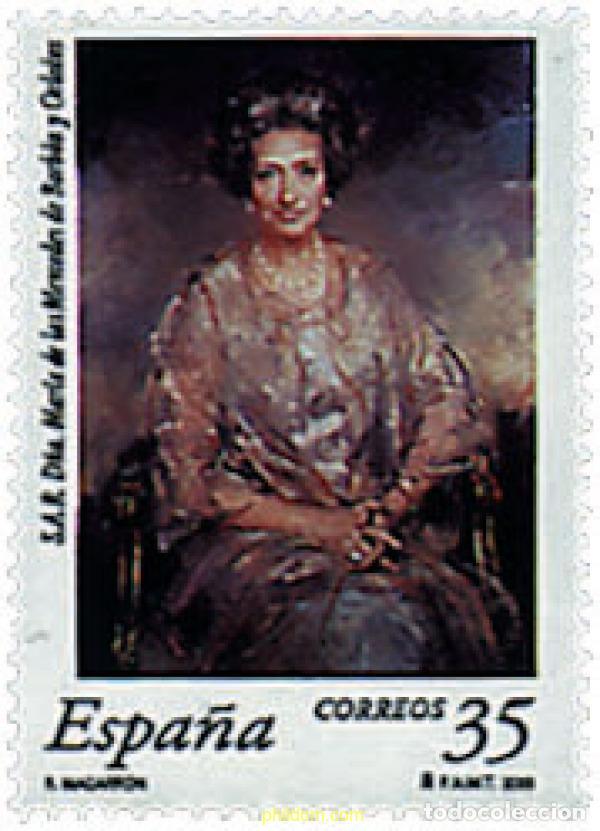 Sellos: 83141 MNH ESPA&Ntilde;A 2000 HOMENAJE A S.A.R. DO&Ntilde;A MARIA DE LAS MERCEDES DE BORBON Y ORLEANS