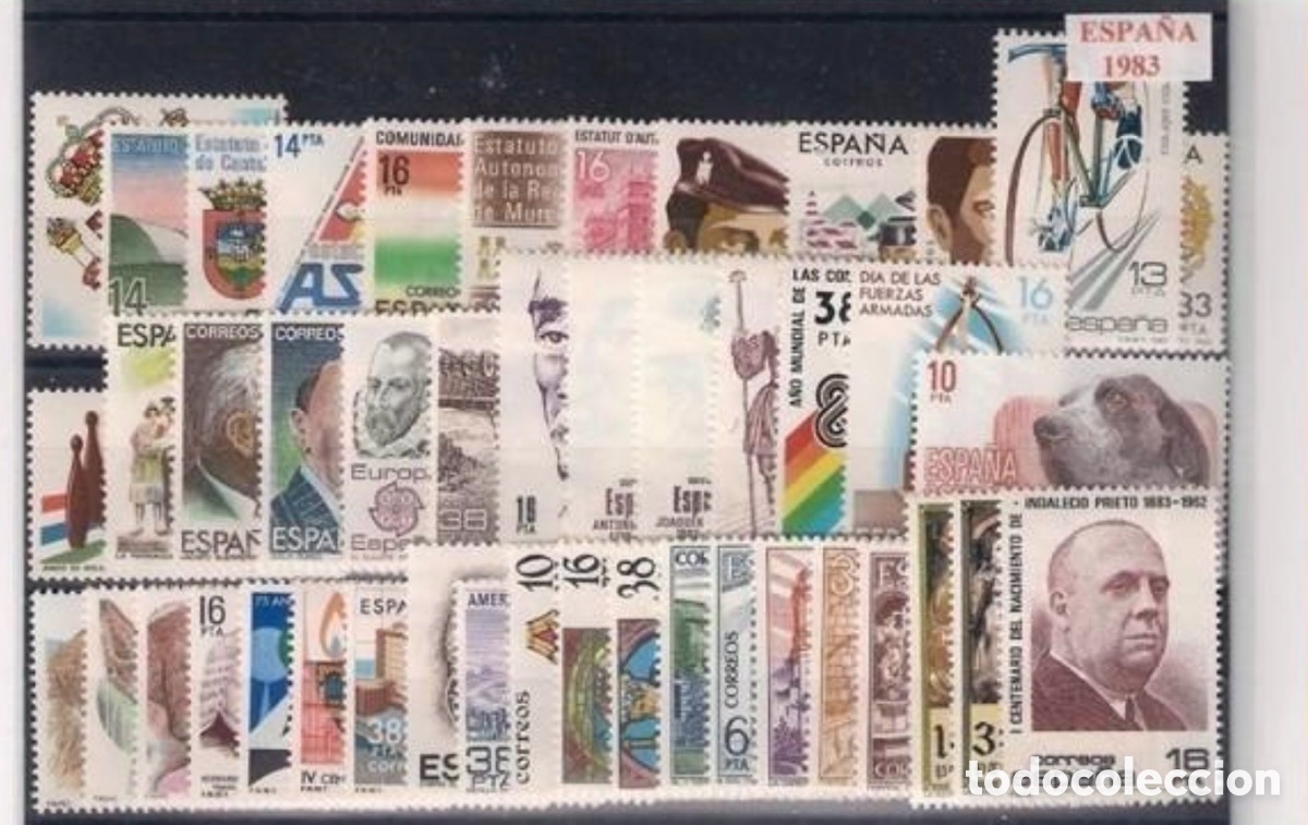 Stamps: Sellos Espa&ntilde;a A&ntilde;o 1983 completo 50% descuento facial