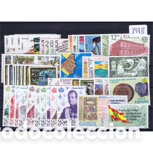 Stamps: Sellos Espa&ntilde;a A&ntilde;o 1978 completo 50% descuento facial