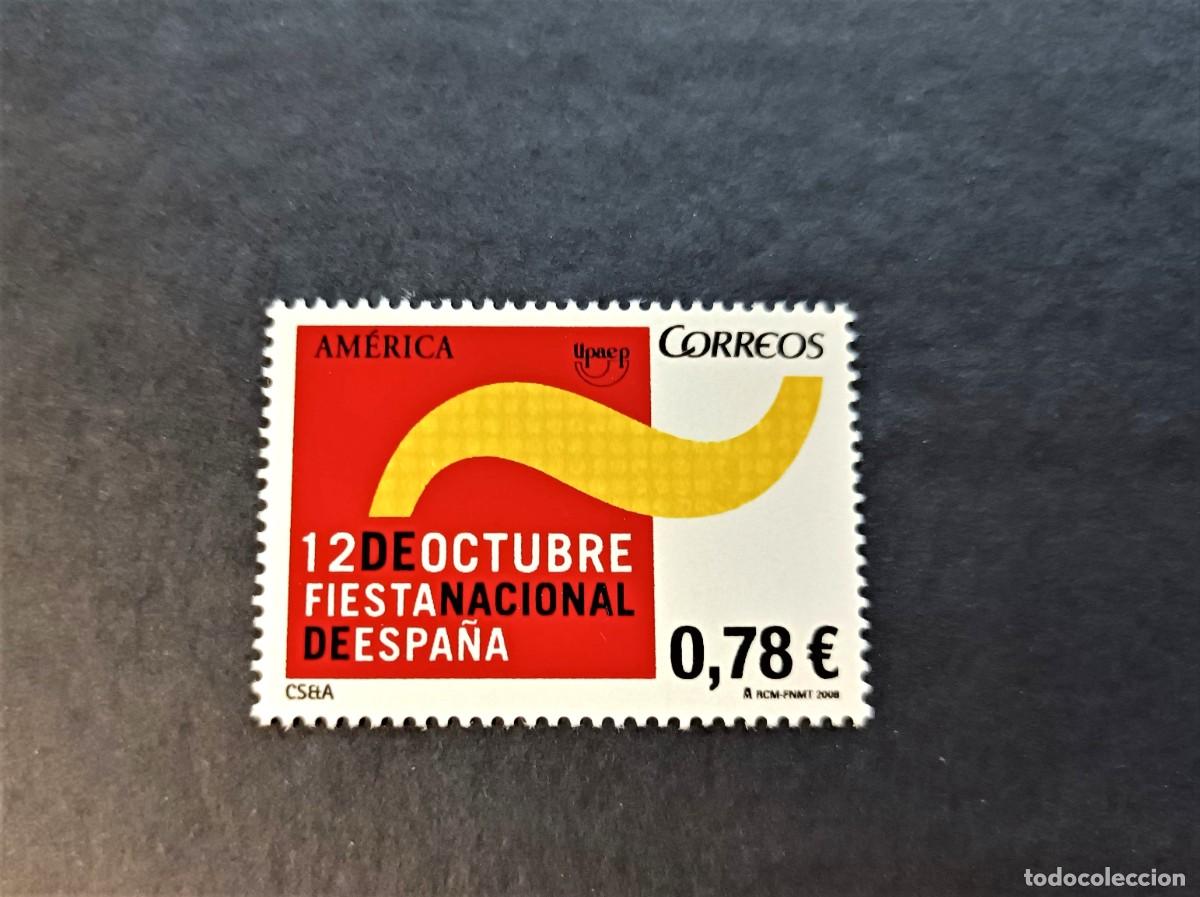 Sellos: Sello nuevo. Am&eacute;rica. UPAEP. Fiesta Nacional de Espa&ntilde;a. 13 de Septiembre de 2008. Edifil 4438.