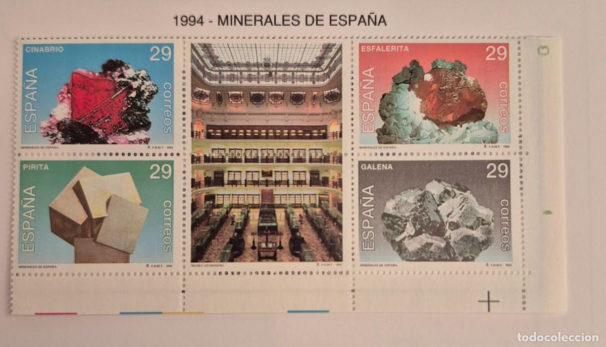 Sellos: A&ntilde;o 1994 - Edifil N 3283/3286** - Minerales - Nuevo sin fijasello - Se env&iacute;an los de la imagen