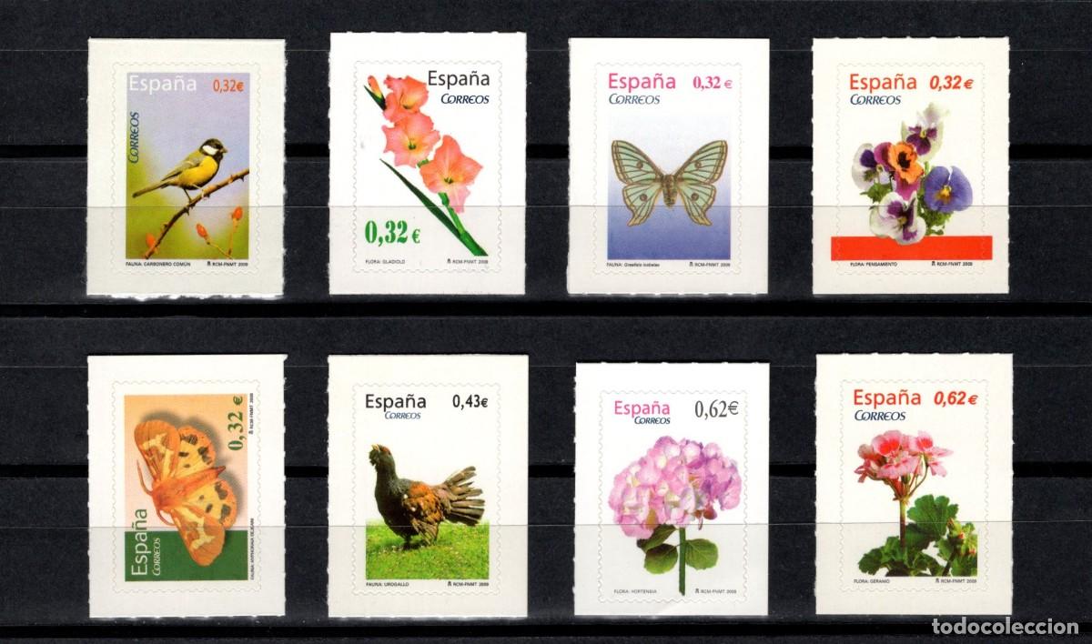 Sellos: Sellos nuevos. Autoadhesivo. Flora y Fauna. Serie completa. 20 Enero de 2009. Edifil 4462/69.