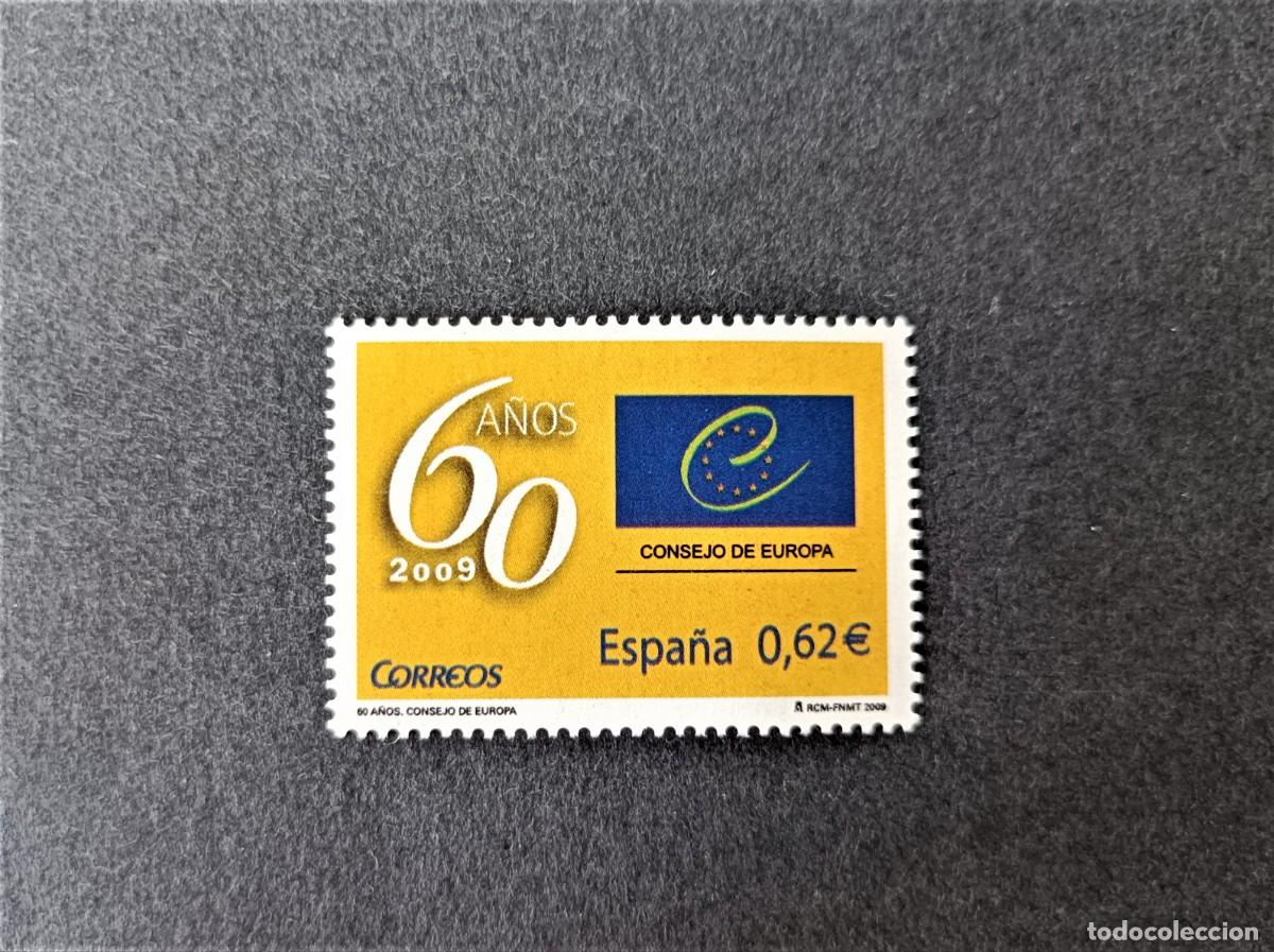 Sellos: Sello nuevo. 60 Aniversario del Consejo de Europa. 6 de Abril de 2009. Edifil 4482.