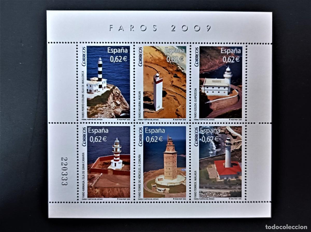 Sellos: Sello nuevo. Faros de Espa&ntilde;a. 15 de Abril de 2009. Edifil SH 4483.