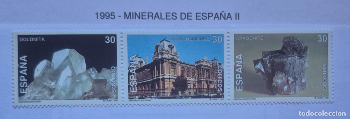 Sellos: A&ntilde;o 1995 - Edifil N 3343/3345** - Minerales - Nuevo sin fijasello - Se env&iacute;a el de la imagen