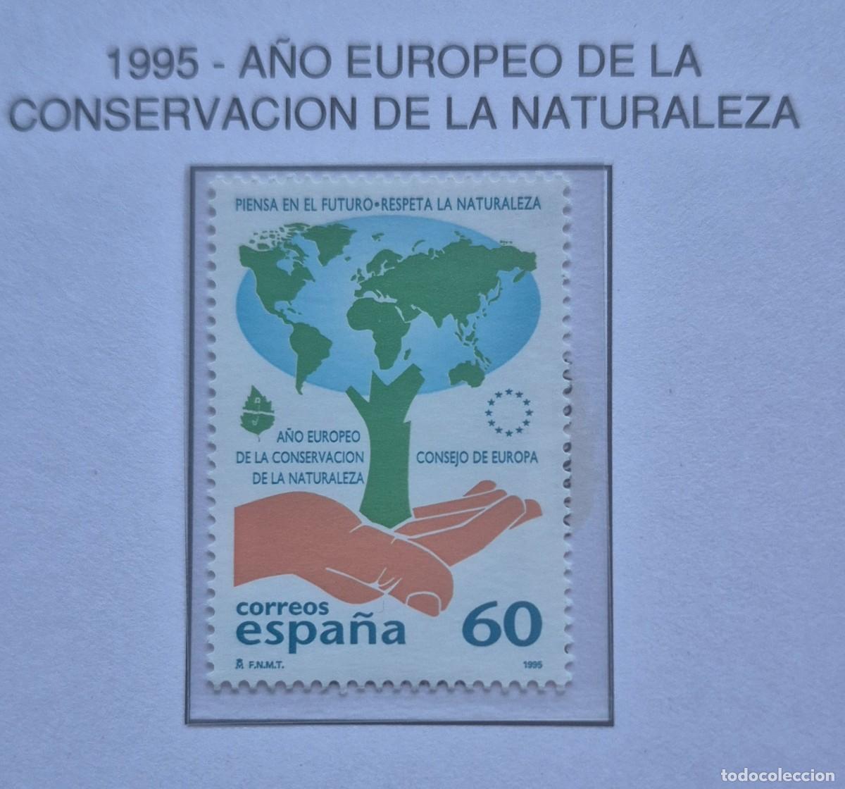 Sellos: A&ntilde;o 1995 - Edifil N 3349** - A&ntilde;o europeo de la cons - Nuevo sin fijasello - Se env&iacute;a el de la imagen