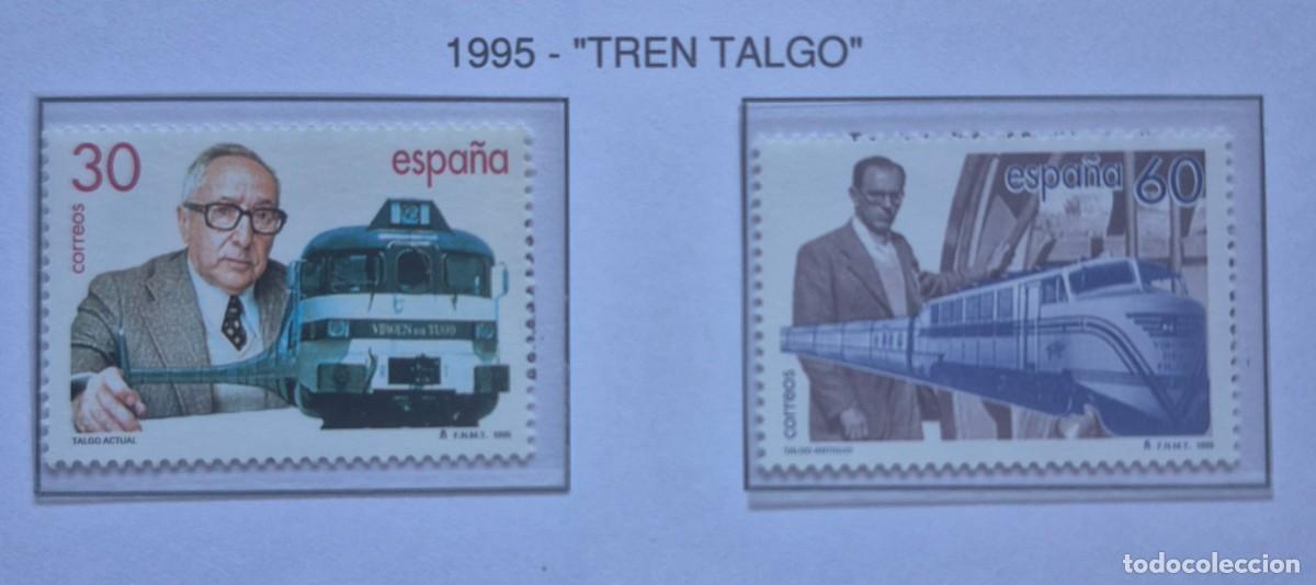Sellos: A&ntilde;o 1995 - Edifil N 3347/3348** - Tren Talgo - Nuevo sin fijasello - Se env&iacute;a el de la imagen