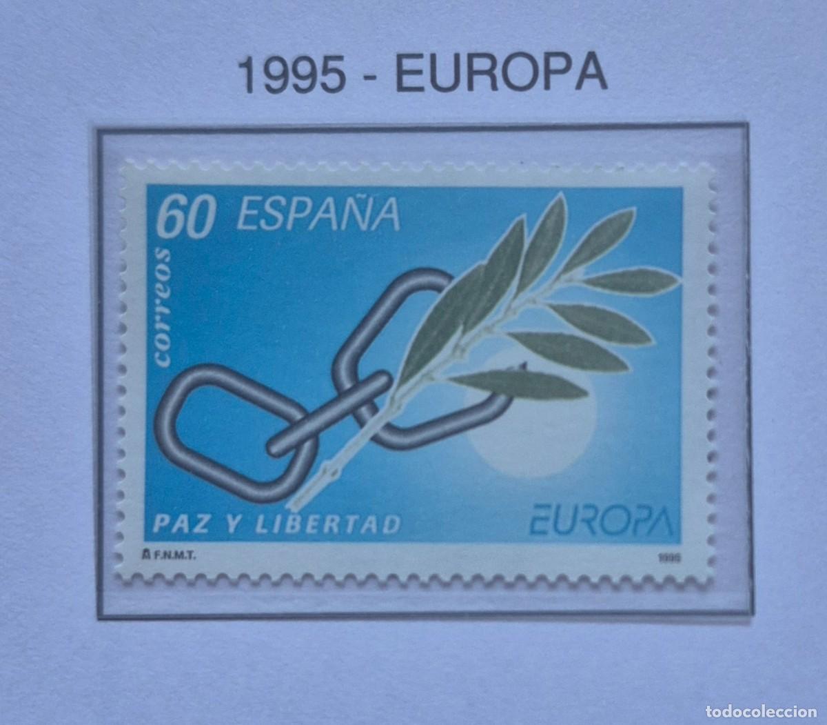 Sellos: A&ntilde;o 1995 - Edifil N 3361** - Europa. Paz y Libertad - Nuevo sin fijasello - Se env&iacute;a el de la imagen