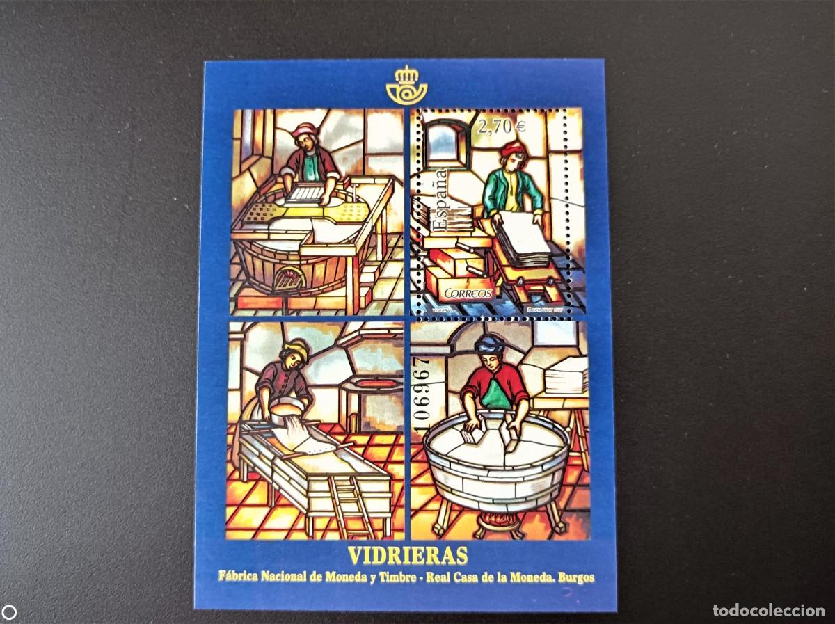 Sellos: Sello nuevo. Vidrieras. Fabrica Moneda y Timbre (Burgos). 29 de Mayo de 2009. Edifil SH 4491.