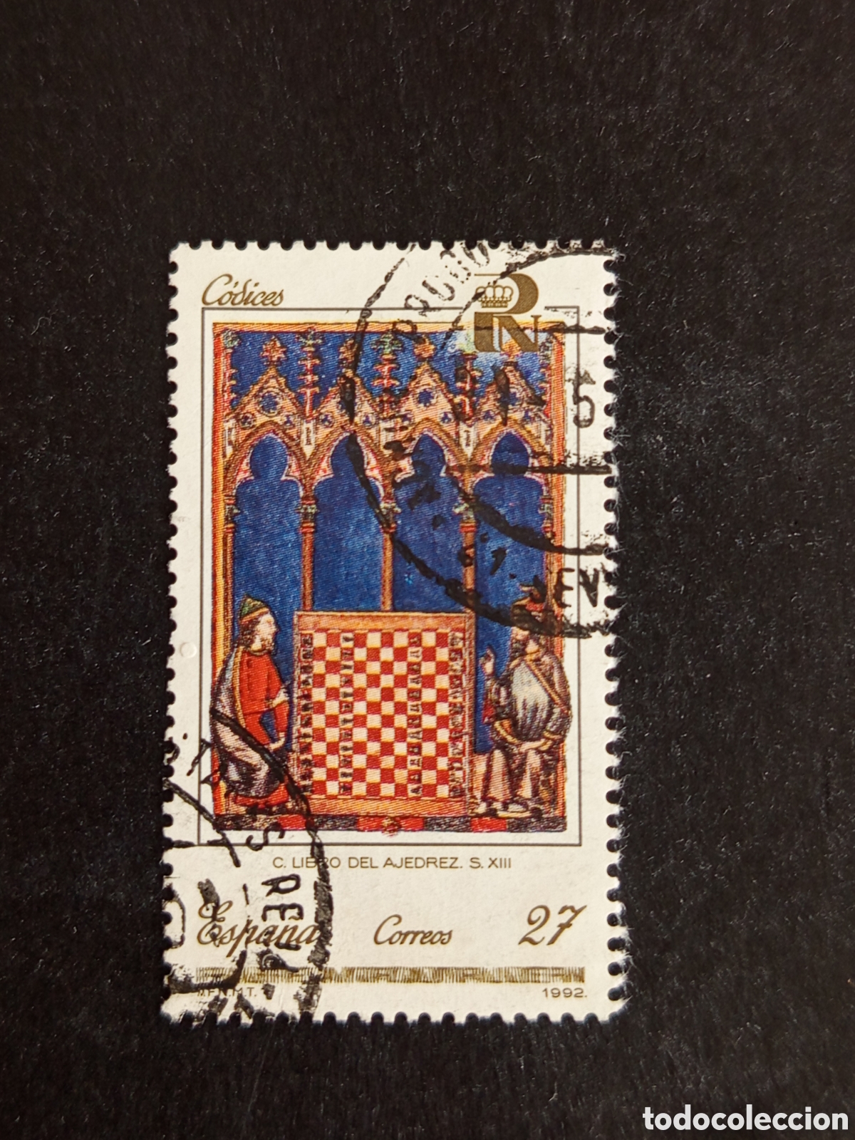 Sellos: Espa&ntilde;a, 1992. C&oacute;dices. Edifil SH 3236C. Pedido m&iacute;nimo 3 &euro;. Ver fotos . Sello usado sin charnela.