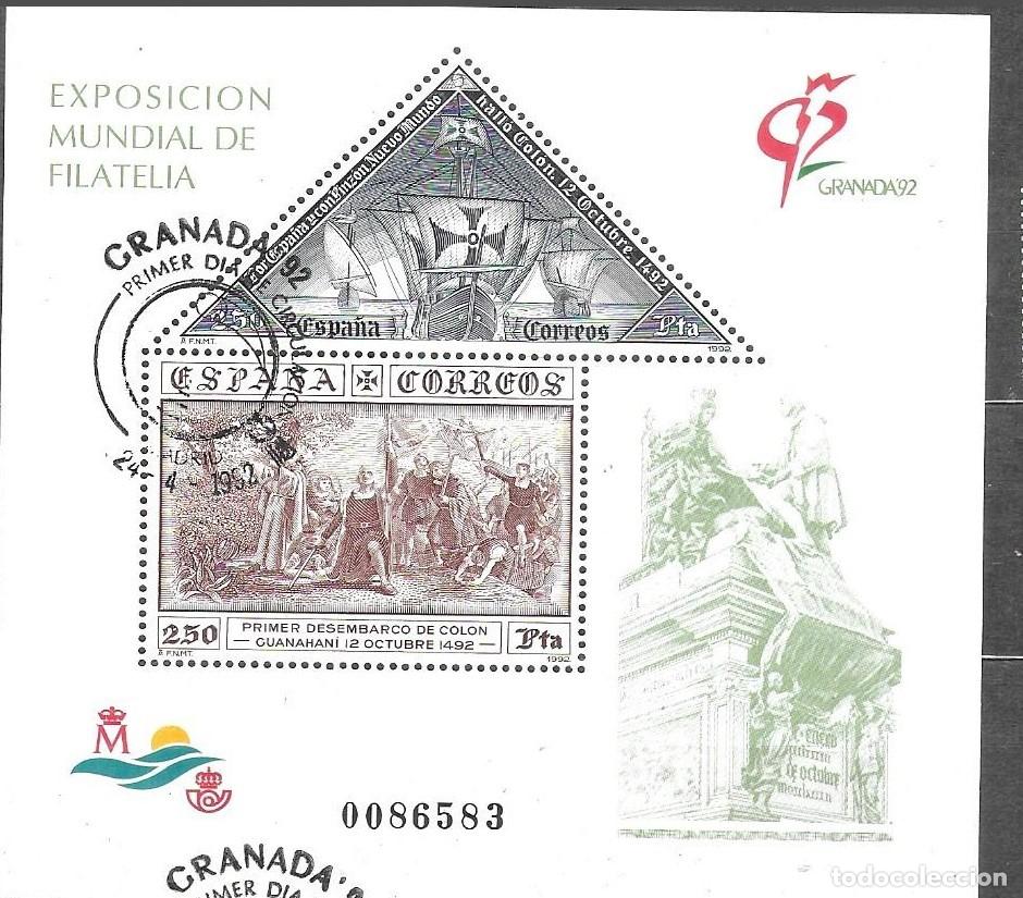 Sellos: HB USADA DE ESPA&Ntilde;A 1992, EDIFIL 3195, YT 50