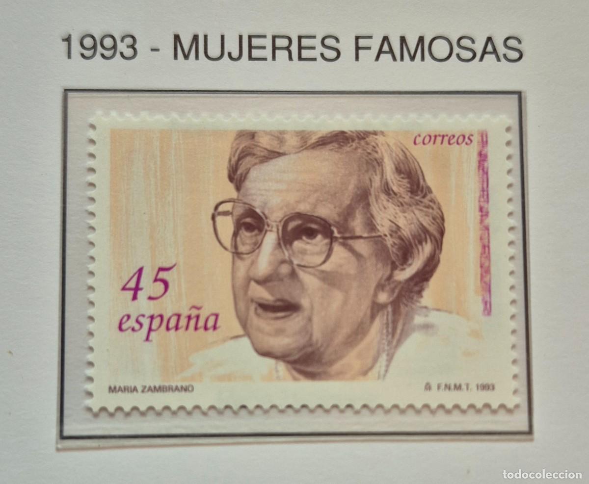 Sellos: A&ntilde;o 1995 - Edifil N 3241** - Mujeres famosas - Nuevo sin fijasello - Se env&iacute;a el de la imagen