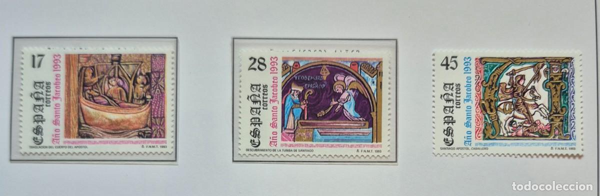 Sellos: A&ntilde;o 1993 - Edifil N 3252/3254** - A&ntilde;o santo jacobeo - Nuevo sin fijasello - Se env&iacute;a el de la imagen