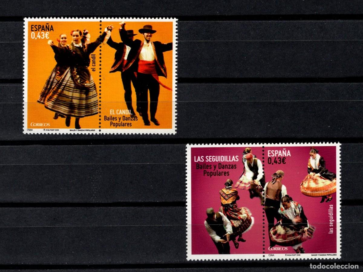 Sellos: Sellos nuevos. Bailes y Danzas. Serie completa. 14 de Septiembre de 2009. Edifil 4508/09.