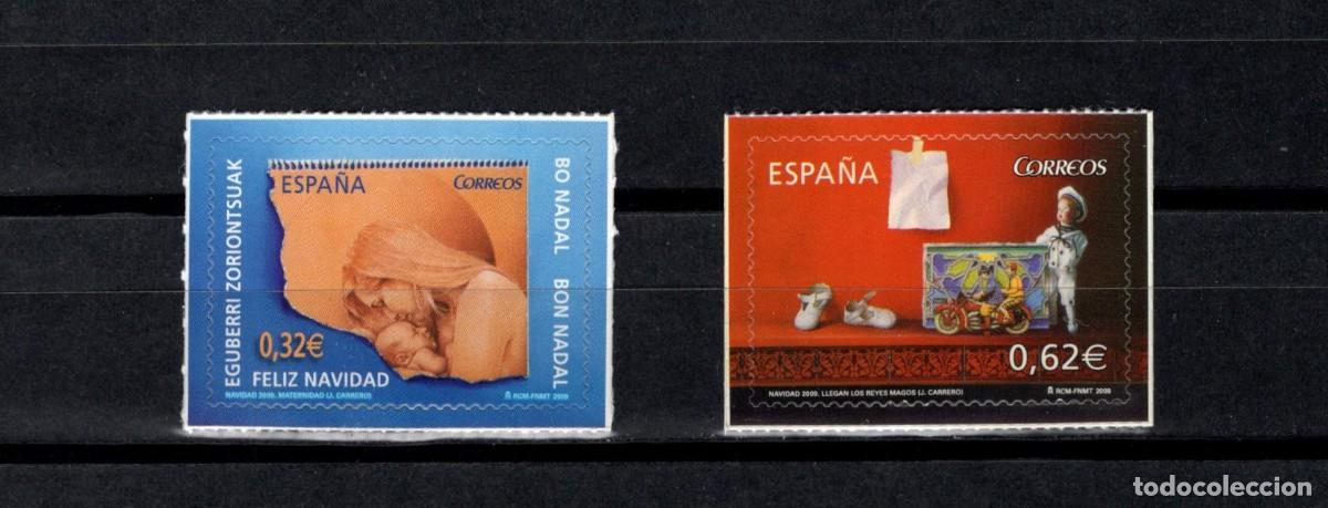 Sellos: Sellos nuevos. Navidad. Autoadhesivos. Serie completa. 31 de Octubre de 2009. Edifil 4520/21.