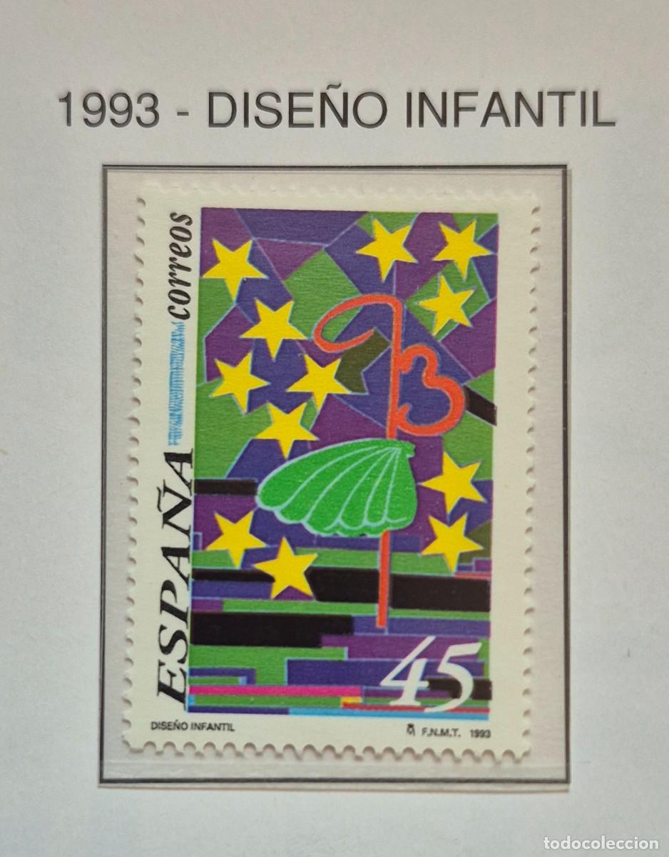 Stamps: A&ntilde;o 1993 - Edifil N 32696** - Dise&ntilde;o infantil - Nuevo sin fijasello - Se env&iacute;a el de la imagen