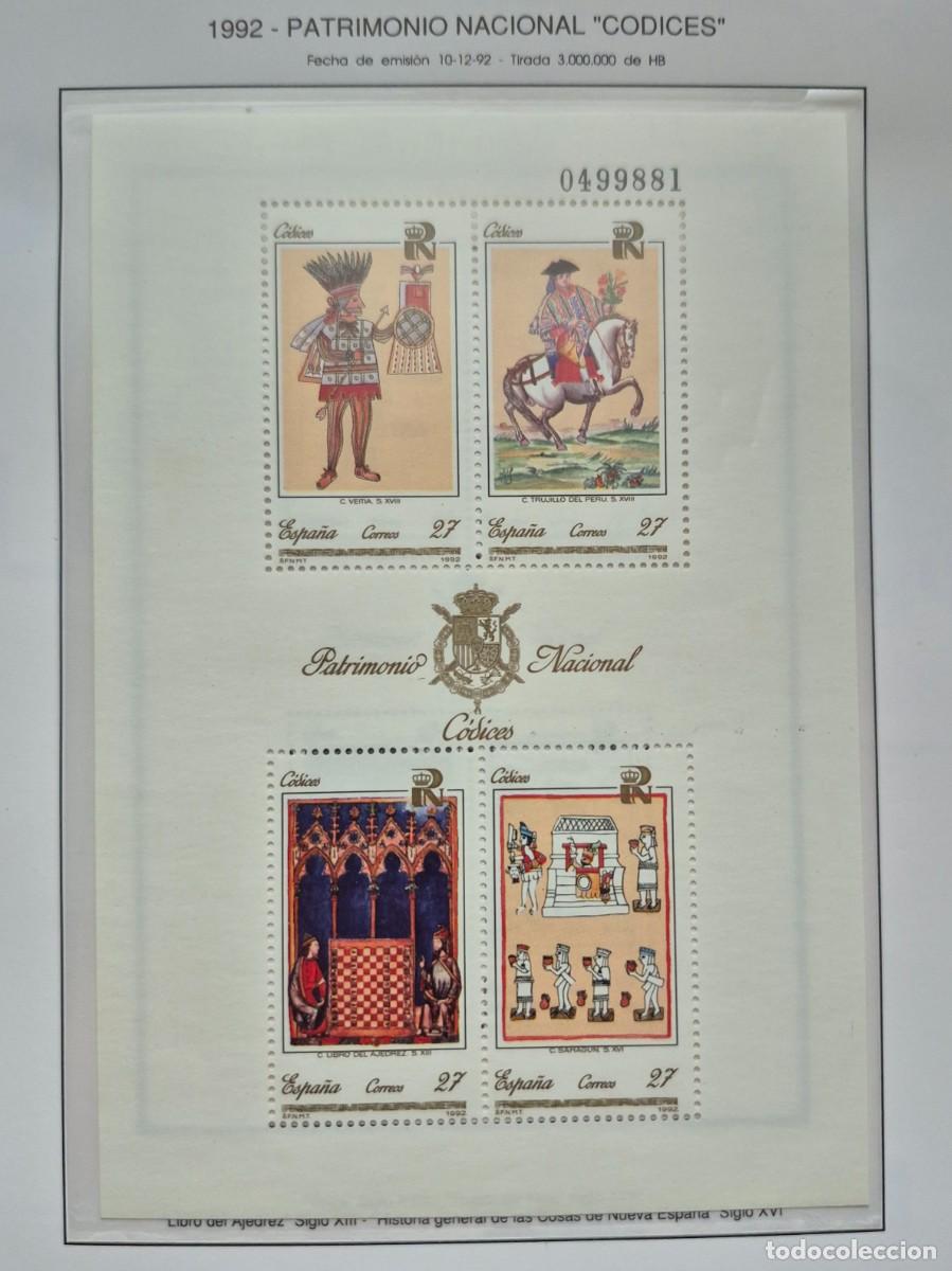 Sellos: A&ntilde;o 1992-Edifil N 3236**-Patrimonio nacional c&oacute;dices- Nuevo sin fijasello - Se env&iacute;a el de la imagen