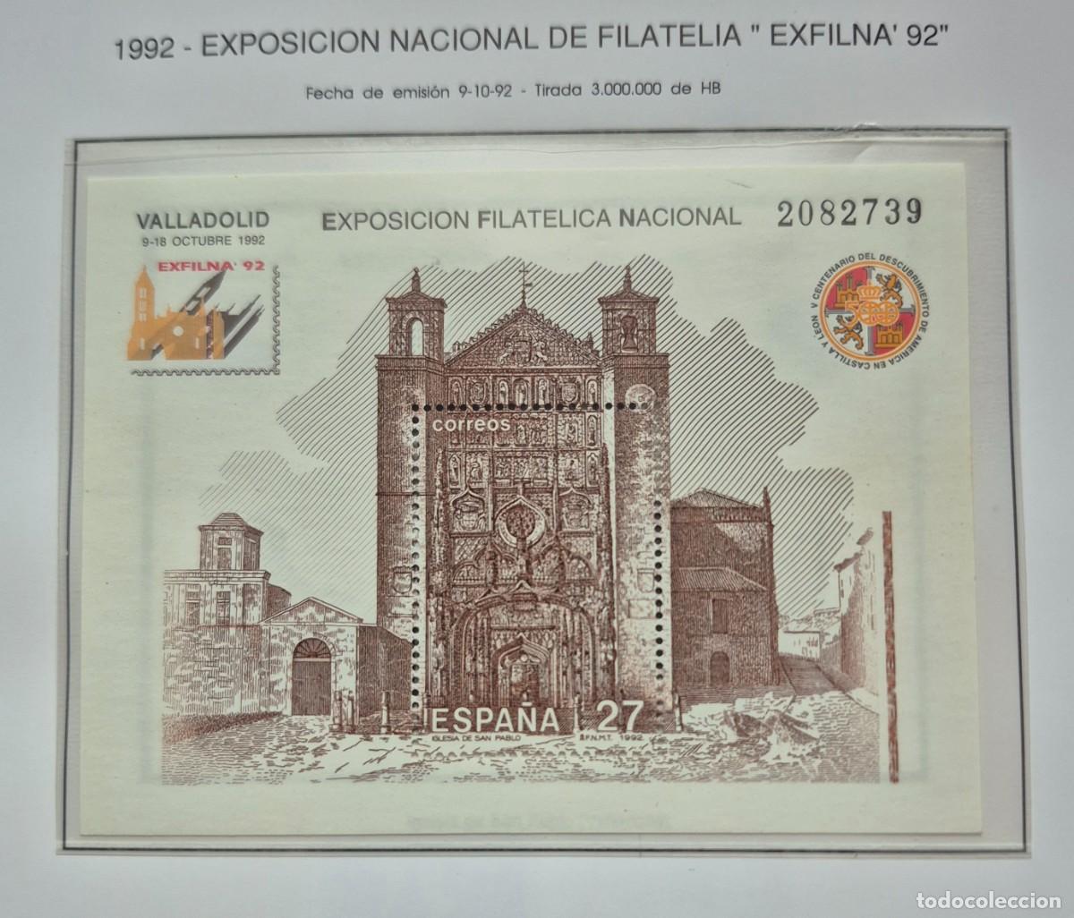 Sellos: A&ntilde;o 1992 - Edifil N 3222**- EXFILNA 92 - Nuevo sin fijasello - Se env&iacute;a el de la imagen