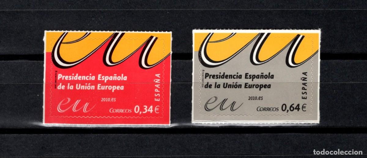 Sellos: Nuevos. Autoadhesivos. Presid. Espa&ntilde;ola Uni&oacute;n Europea. Febrero 2010. Edifil 4547.