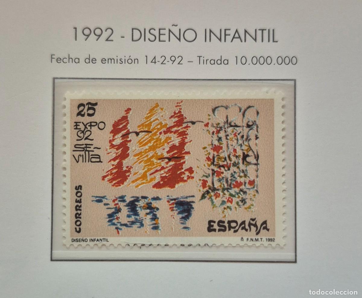 Sellos: A&ntilde;o 1992 - Edifil N 3153**- Dise&ntilde;o infantil - Nuevo sin fijasello - Se env&iacute;a el de la imagen
