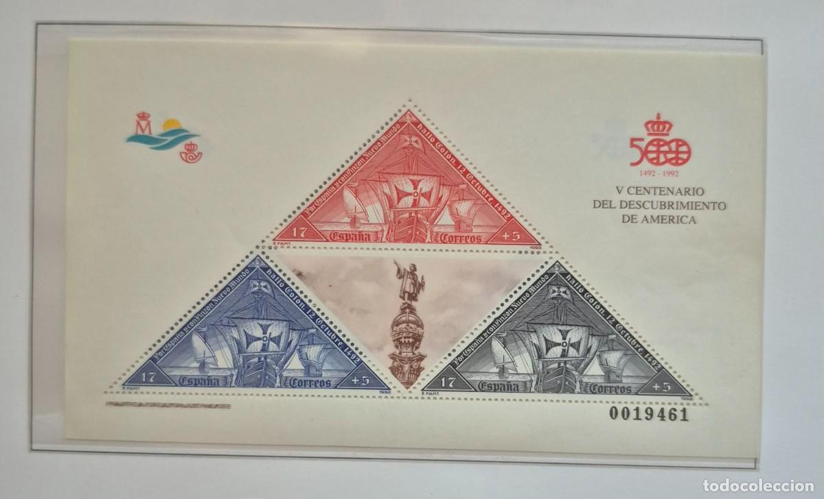 Sellos: A&ntilde;o 1992 - Edifil N 3163**- Descubrimiento de Am&eacute;rica-Nuevo sin fijasello - Se env&iacute;a el de la imagen