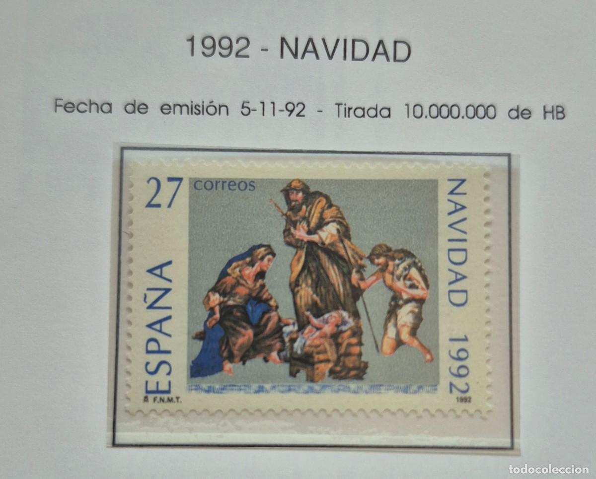 Sellos: A&ntilde;o 1992 - Edifil N 3227** - Navidad - Nuevo sin fijasello - Se env&iacute;a el de la imagen