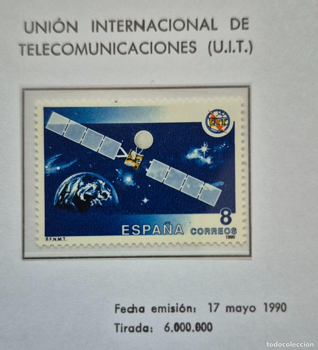 Timbres: A&ntilde;o 1990 - Edifil N 3060** - 125 A&ntilde;os de la UIT - Nuevo sin fijasello - Se env&iacute;a el de la imagen