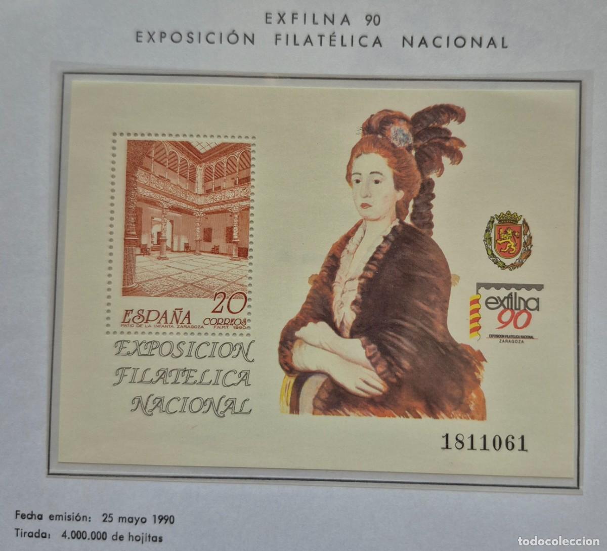 Timbres: A&ntilde;o 1990 - Edifil N 3068** - EXFILNA 90 - Nuevo sin fijasello - Se env&iacute;a el de la imagen