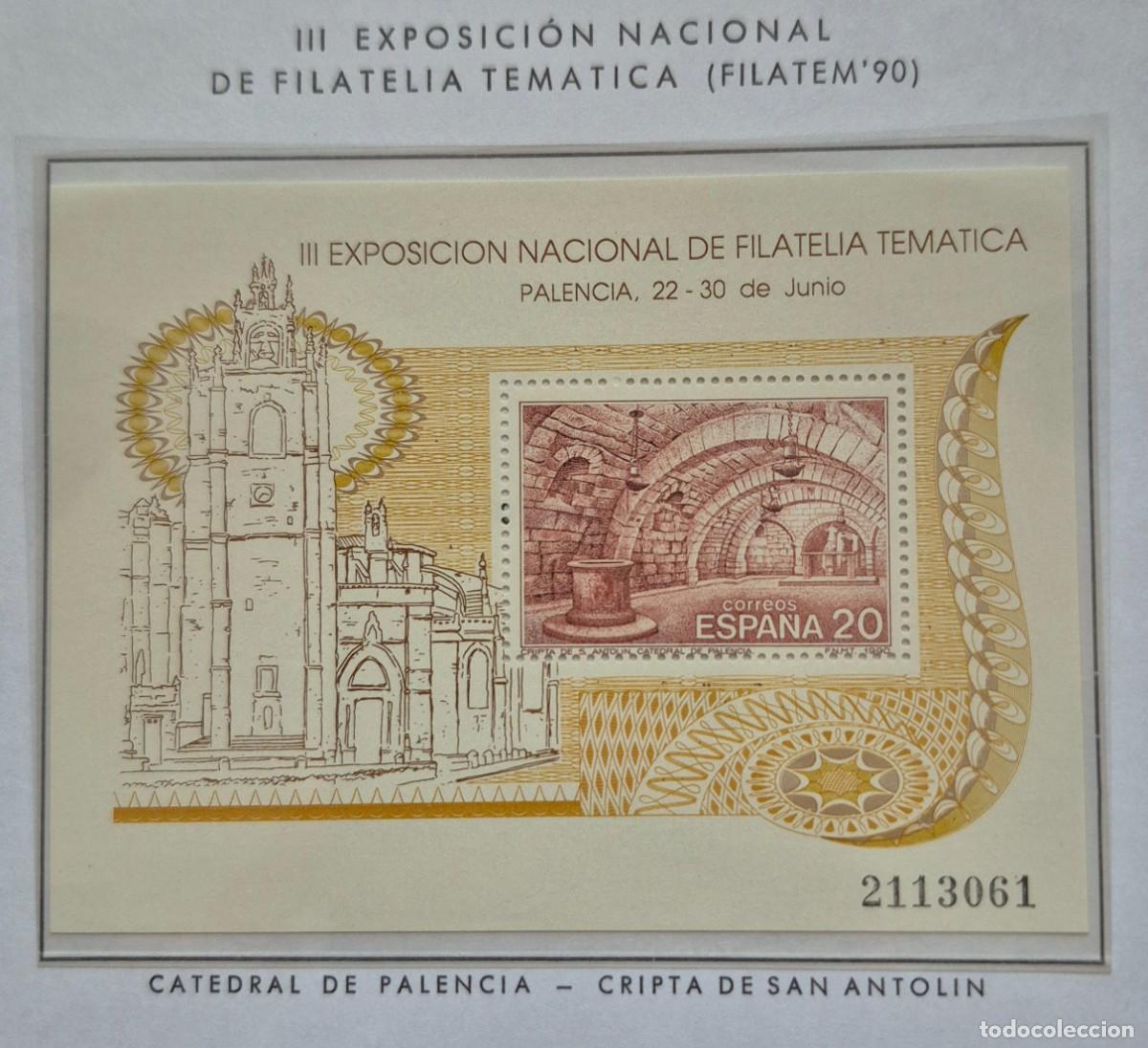 Sellos: A&ntilde;o 1990 - Edifil N 3074** - FILATEM 90 - Nuevo sin fijasello - Se env&iacute;a el de la imagen