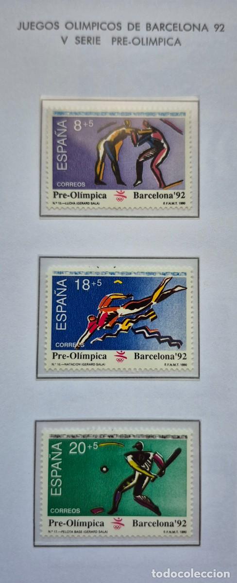 Sellos: A&ntilde;o 1990 - Edifil N 3076/3078** - Barcelona 92 - Nuevo sin fijasello - Se env&iacute;a el de la imagen
