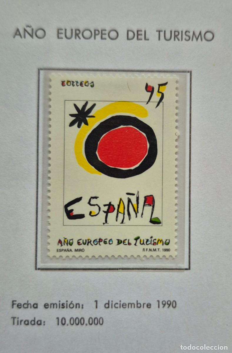 Sellos: A&ntilde;o 1990 - Edifil N 3091** -A&ntilde;o del europeo del turismo-Nuevo sin fijasello-Se env&iacute;a el de la imagen