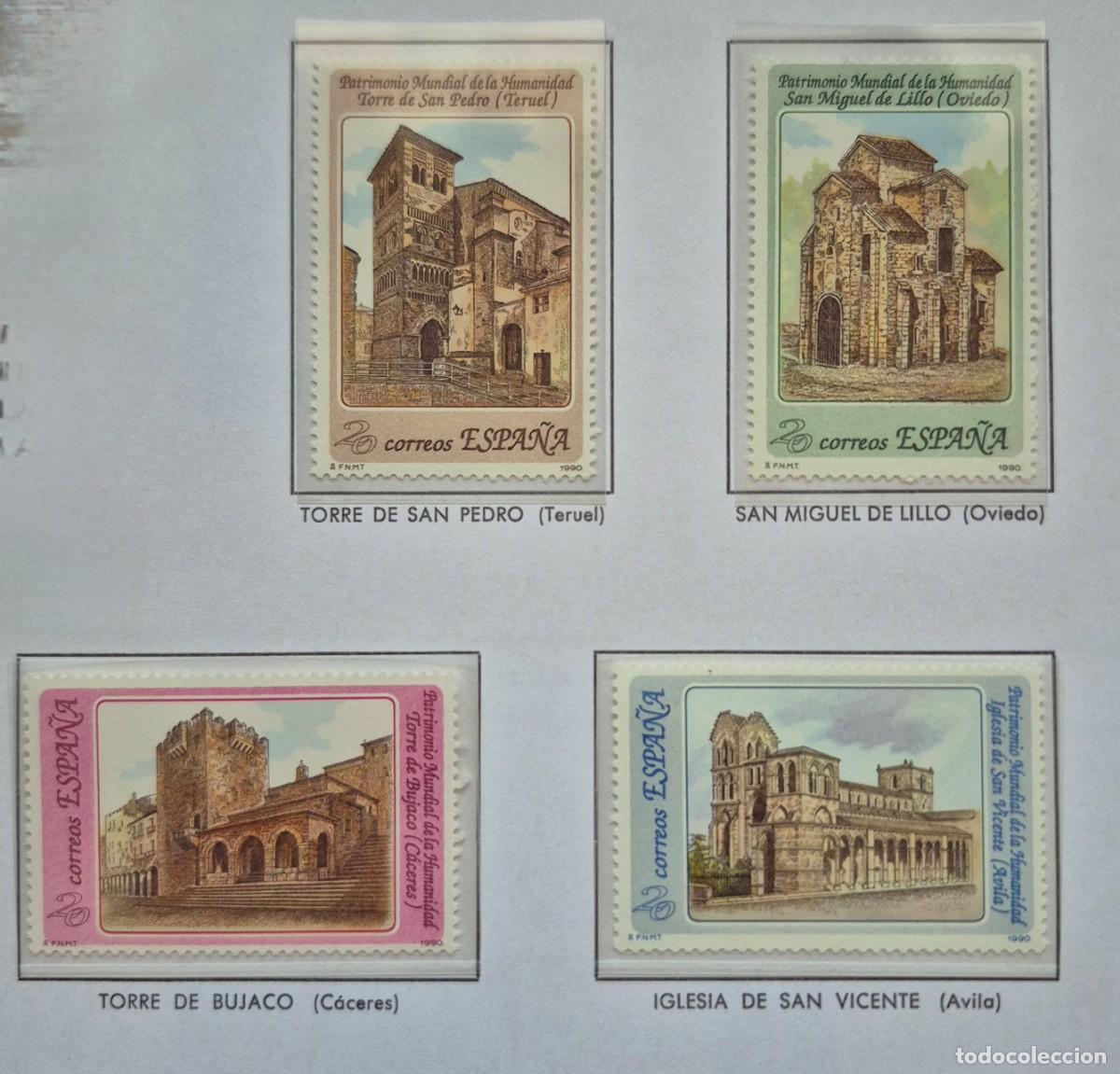 Sellos: A&ntilde;o 1990-Edifil N 3092/3095**-Patrimonio d la humanidad-Nuevo sin fijasello-Se env&iacute;a el de la imagen